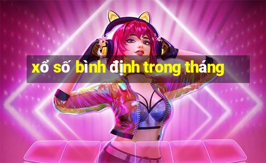 xổ số bình định trong tháng