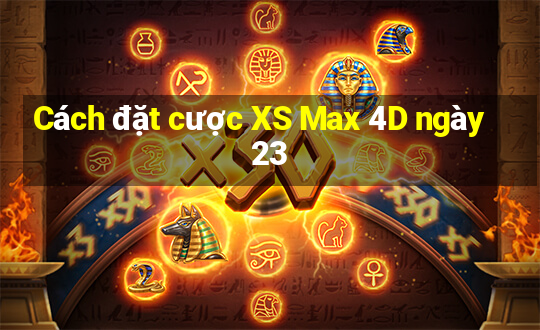 Cách đặt cược XS Max 4D ngày 23