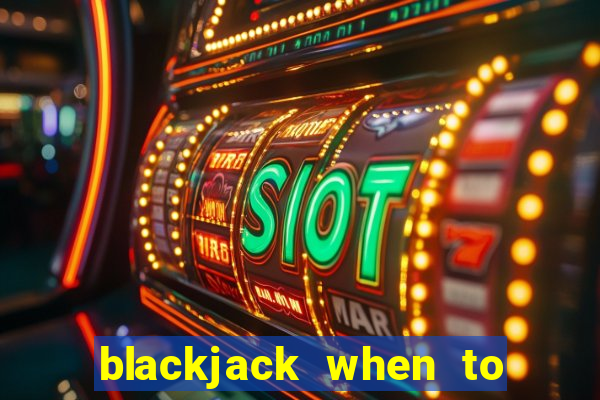 blackjack when to hit chart