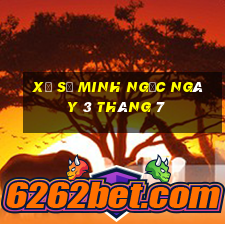 xổ số minh ngọc ngày 3 tháng 7