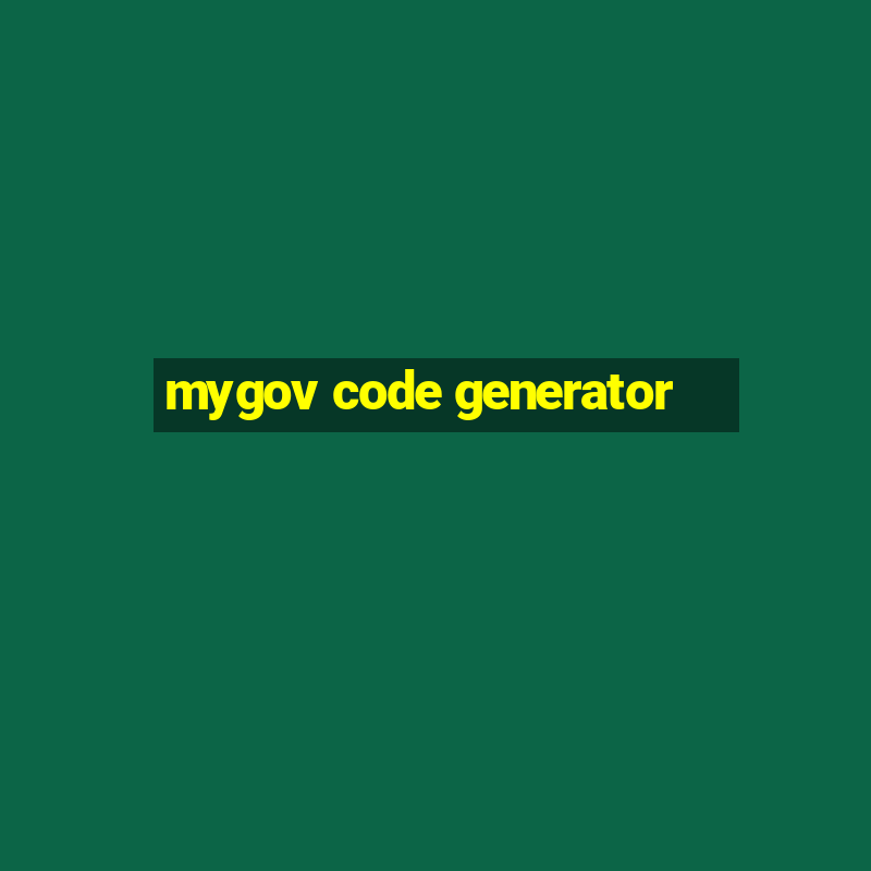 mygov code generator