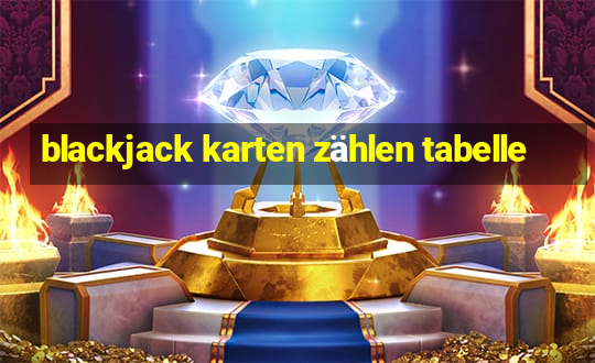 blackjack karten zählen tabelle