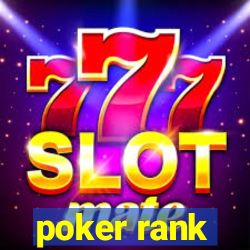 poker rank