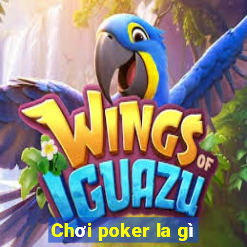 Chơi poker la gì