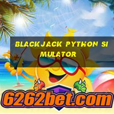 blackjack python simulator