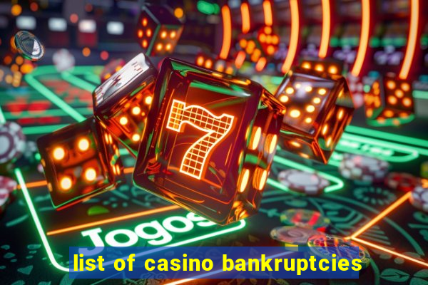 list of casino bankruptcies