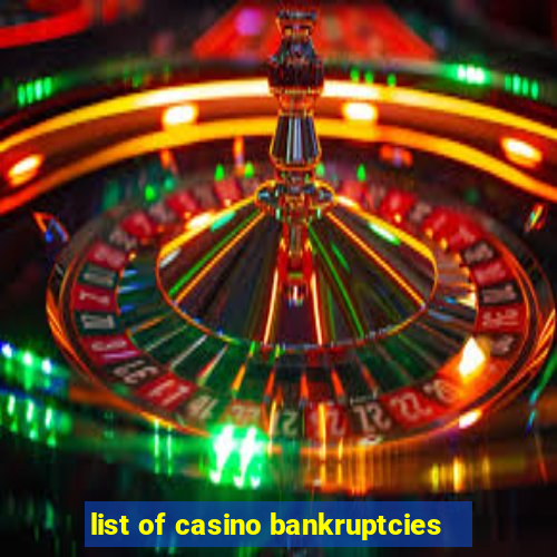 list of casino bankruptcies