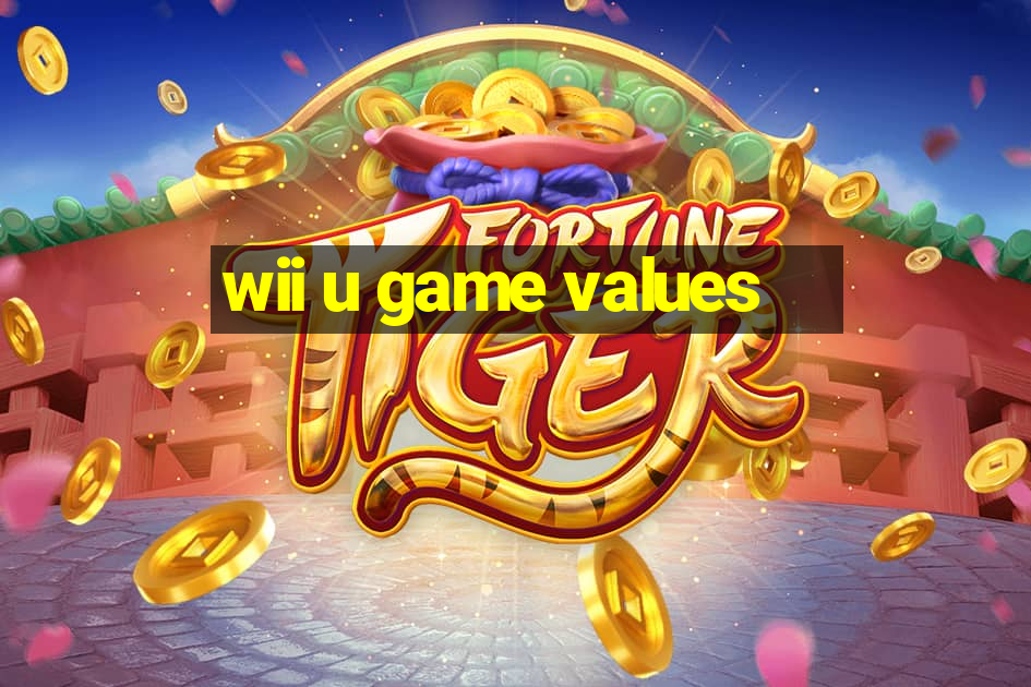 wii u game values