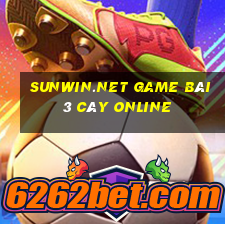 Sunwin.Net Game Bài 3 Cây Online