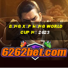 bảng xếp hạng world cup nữ 2023