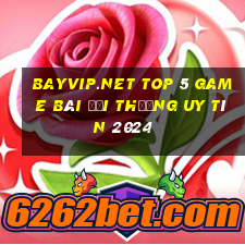 Bayvip.Net Top 5 Game Bài Đổi Thưởng Uy Tín 2024