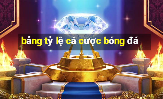 bảng tỷ lệ cá cược bóng đá