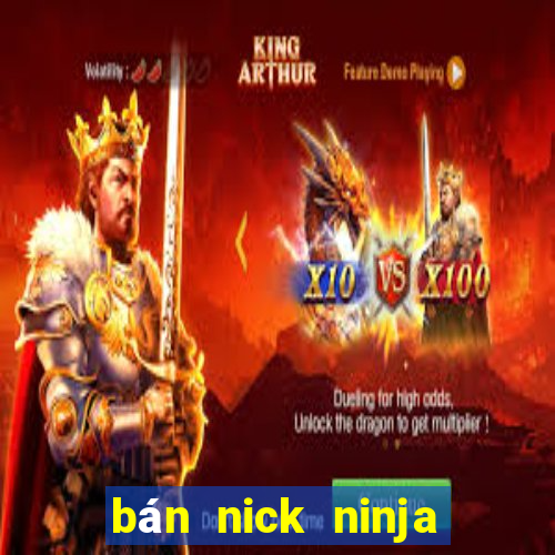 bán nick ninja school online