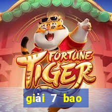 giải 7 bao nhiêu tiền