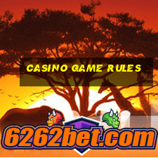 casino game rules