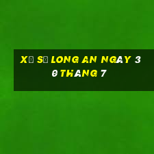 xổ số long an ngày 30 tháng 7