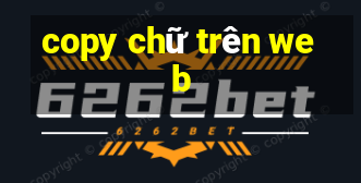 copy chữ trên web