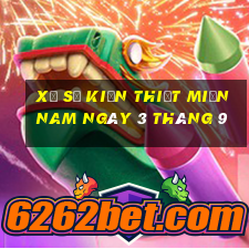 xổ số kiến thiết miền nam ngày 3 tháng 9