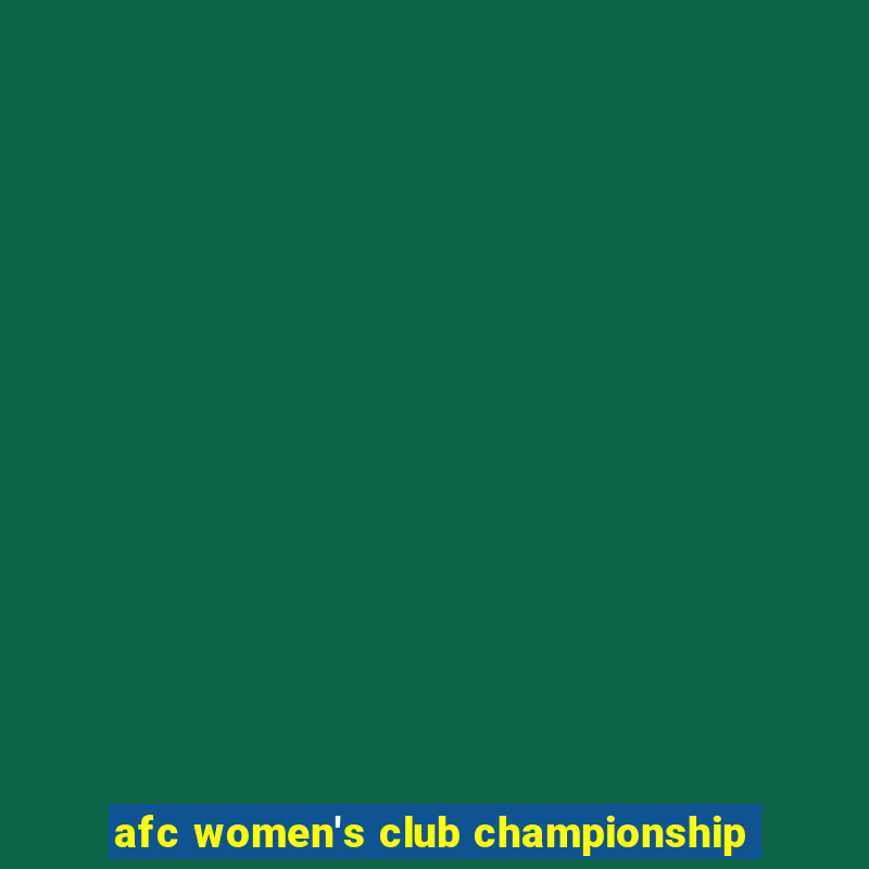 afc women's club championship