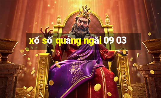 xổ số quảng ngãi 09 03