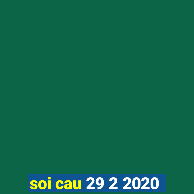 soi cau 29 2 2020