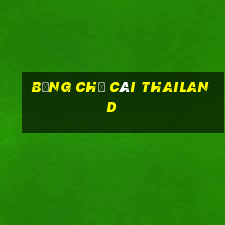 bảng chữ cái thailand