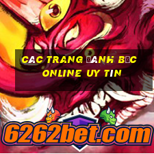 các trang đánh bạc online uy tín