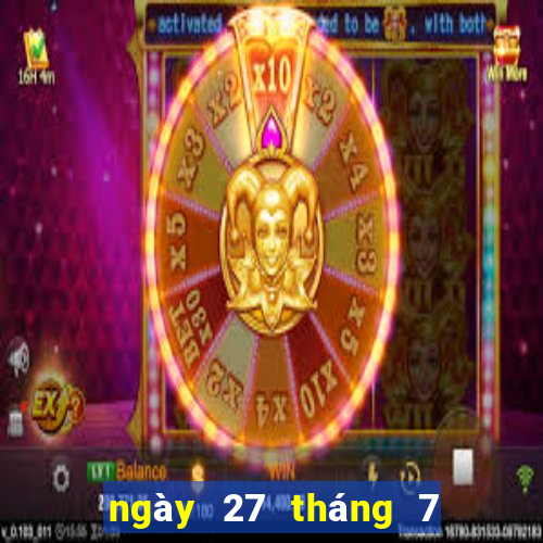 ngày 27 tháng 7 xổ số tây ninh