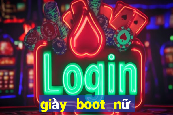 giày boot nữ đế bệt