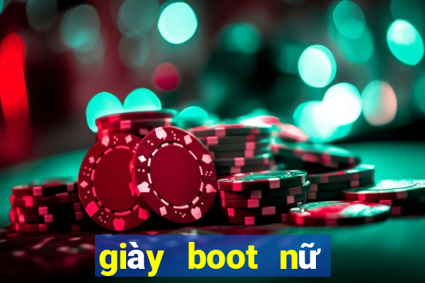 giày boot nữ đế bệt