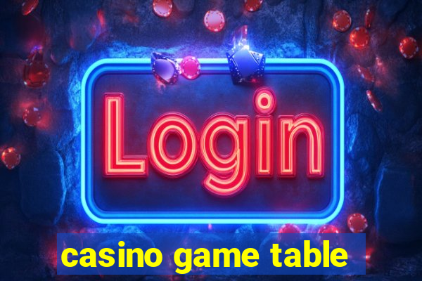 casino game table