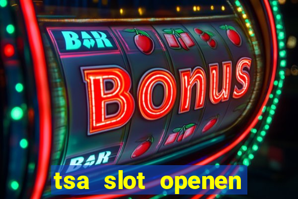 tsa slot openen zonder code