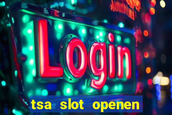 tsa slot openen zonder code