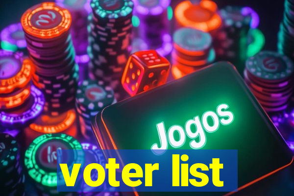 voter list