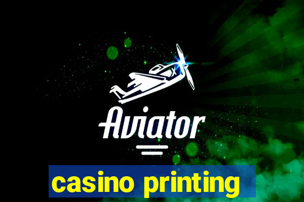 casino printing