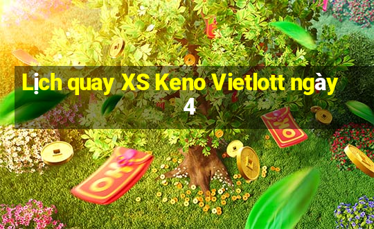 Lịch quay XS Keno Vietlott ngày 4