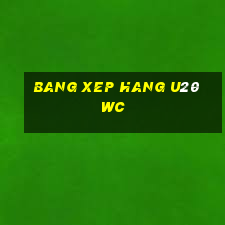 bang xep hang u20 wc