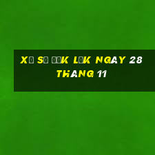 xổ số đắk lắk ngày 28 tháng 11