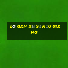 lô gan xổ số hậu giang