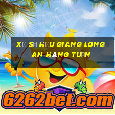 xổ số hậu giang long an hàng tuần