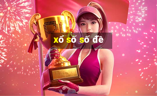 xổ số số đề