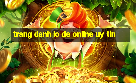 trang danh lo de online uy tin