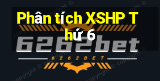 Phân tích XSHP Thứ 6