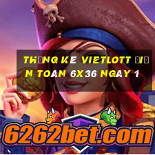 Thống kê vietlott Điện Toán 6x36 ngày 1