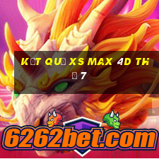 Kết quả XS Max 4D Thứ 7