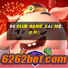 86 Club Game Bài Mèo Nổ