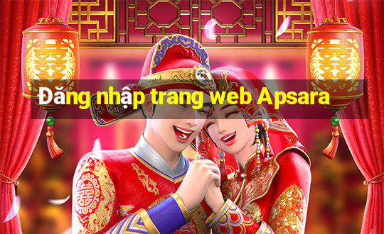 Đăng nhập trang web Apsara