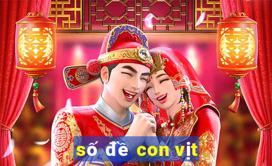 số đề con vịt