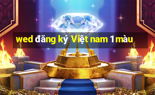 wed đăng ký Việt nam 1 màu