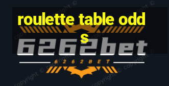 roulette table odds